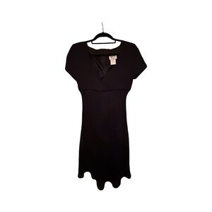 JEFFREY  & DARA EVENINGS BY TOM BARRA Chic Black Mini Dress